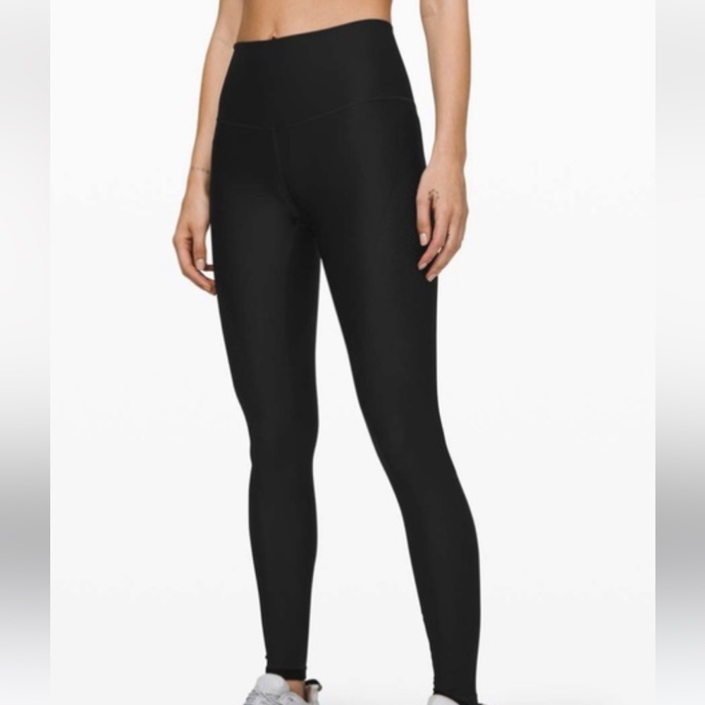 Black Lululemon Perforated Thigh Leggings 2020